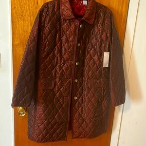 Quilted beautiful coat. Animal print